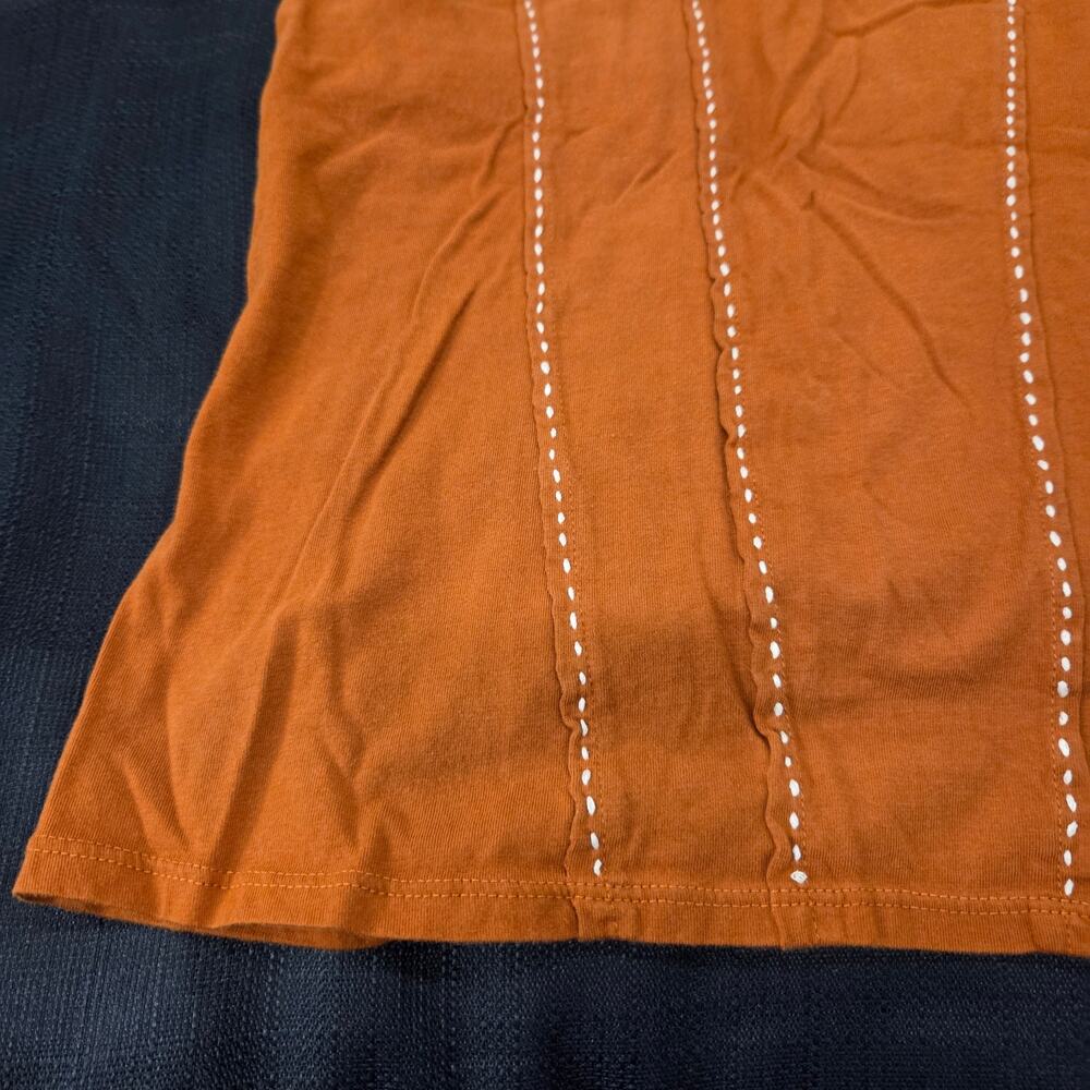 Idyllwind Miranda Lambert Western Contrast Stitch Tank Top Orange Womens Size L - Picture 6 of 13